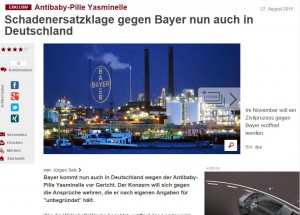 Schadenersatzklage gegen Bayer nun auch in Deutschland