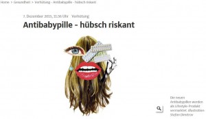 antibabypille - hübsch riskant